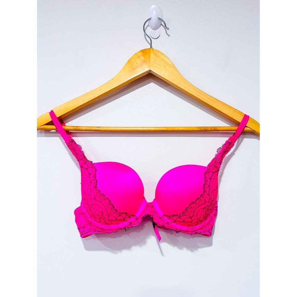 LA SENZA Pink lace bra | Push up feminine sexy | Size 32B
